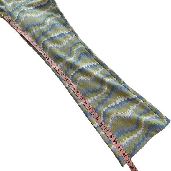 NWT Urban Outfitters UO Sz S Bryn Pull On Flare Pant pants high-rise XL Lime - Picture 13 of 13